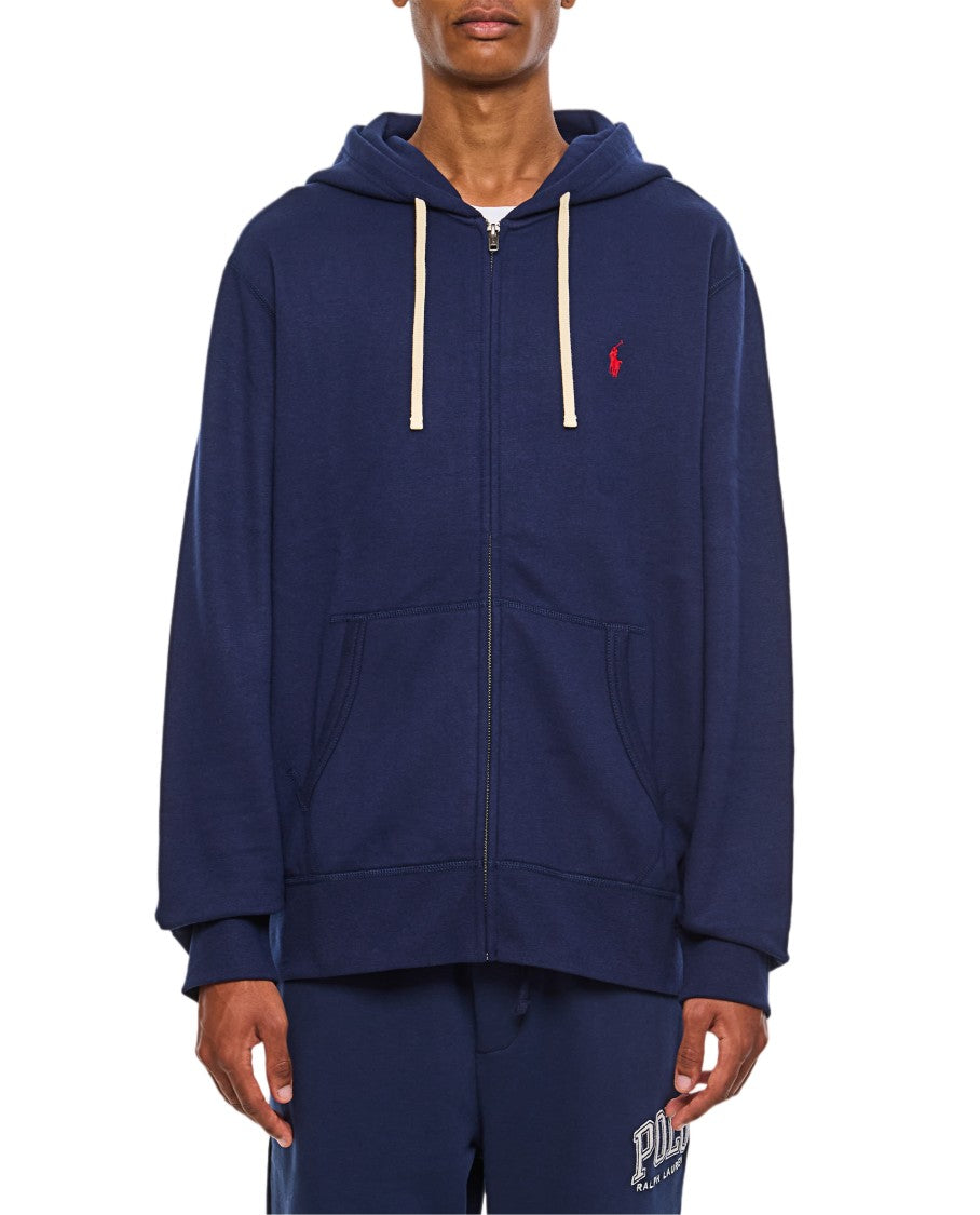 Polo Ralph Lauren Hooded Knit With Adjustable Drawstrings And Front Pockets
