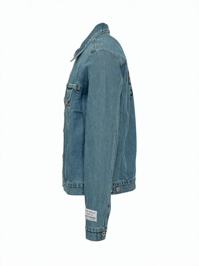 Gallery Dept. Washed Denim Jacket With Bold Back Embroidery