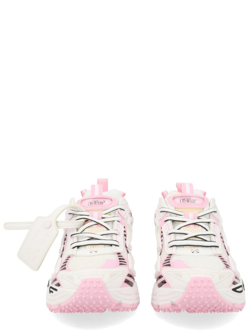 Off-White Be Right Back Layered Design Mesh Sneakers