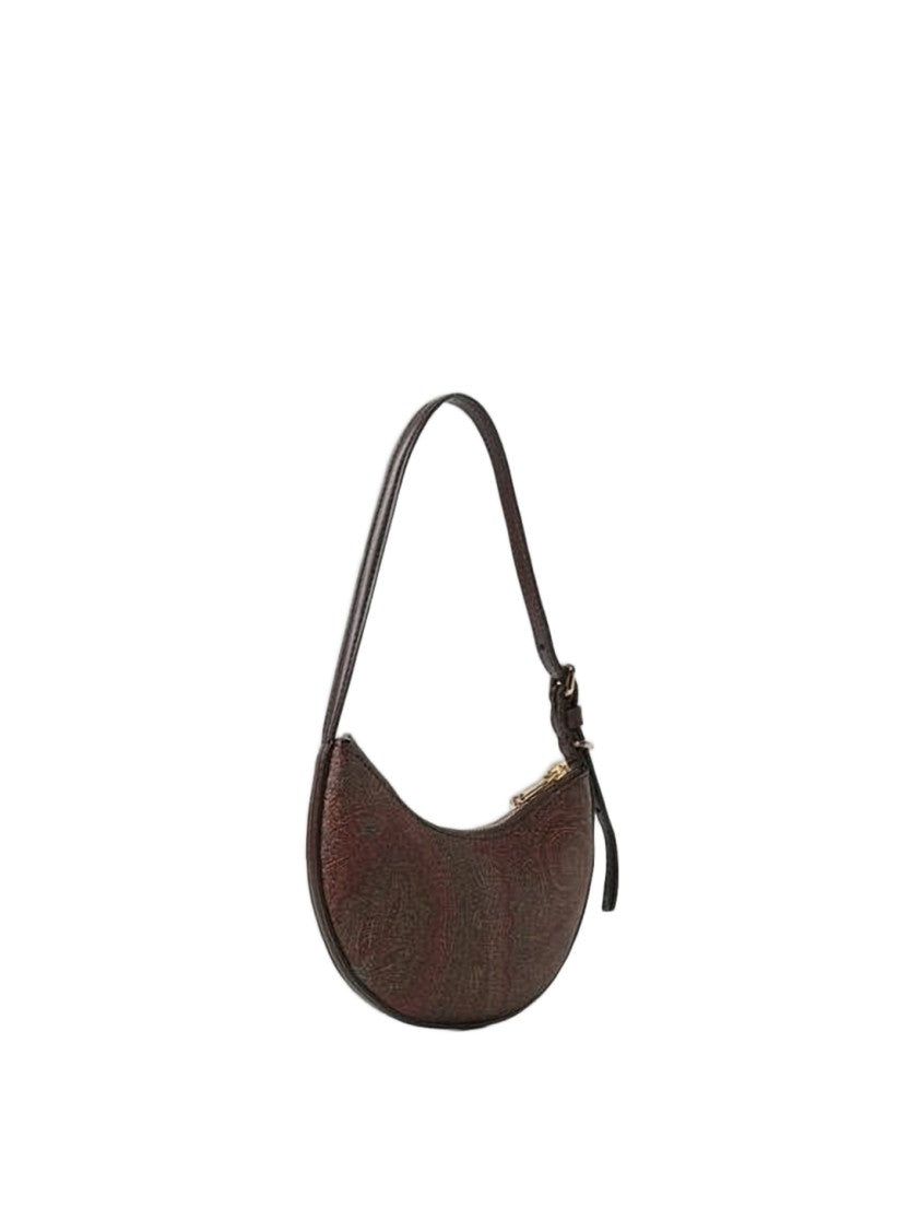 Etro Crescent-Shaped Shoulder Bag With Paisley Pattern