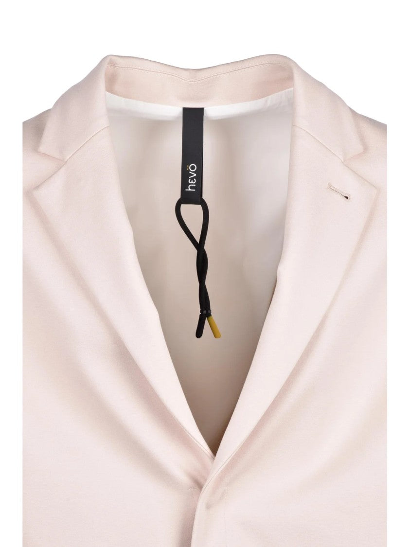Hevo Cream Calamarena Tailored Viscose-Blend Coat