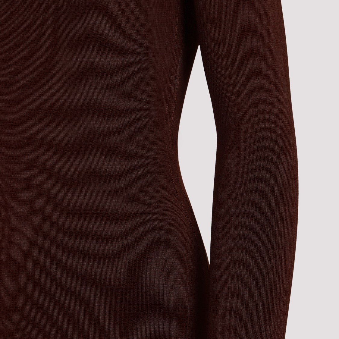 Saint Laurent Chocolat Viscose Mini Dress