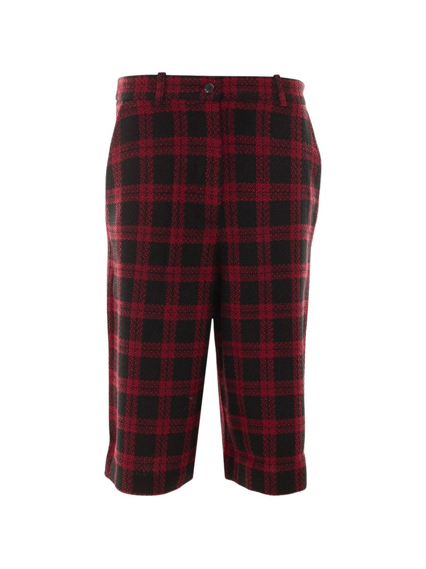 Pinko Bergenia Bermuda Checkered Tweed Shorts