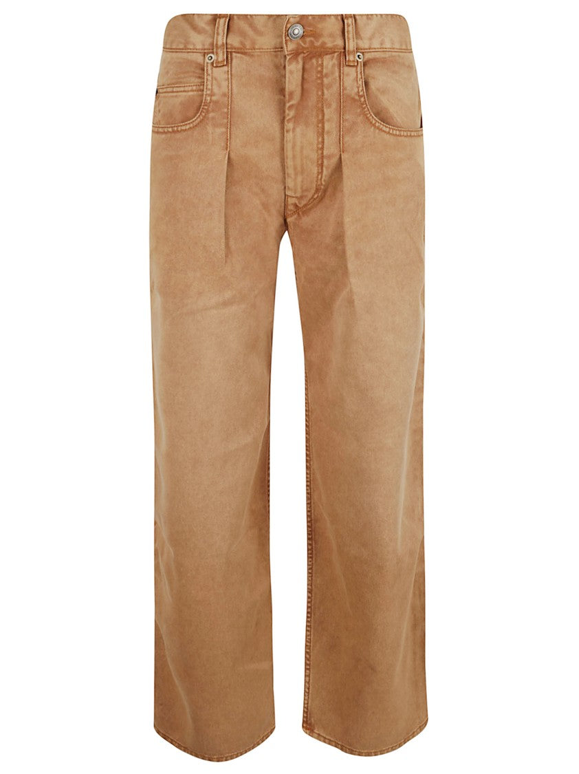 Isabel Marant Wide-Leg Trousers With Subtle Pleat Detail