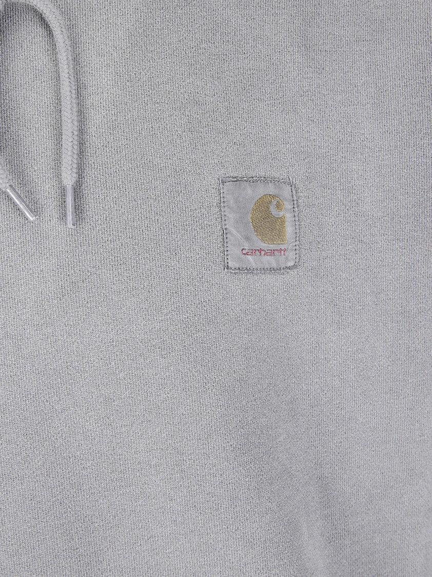 Carhartt Wip Cotton Hooded Sweatshirt With Kangaroo Pocket And Ribbed Details