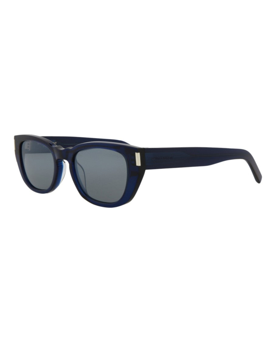 Saint Laurent Round-Frame Recycled Acetate Sunglasses