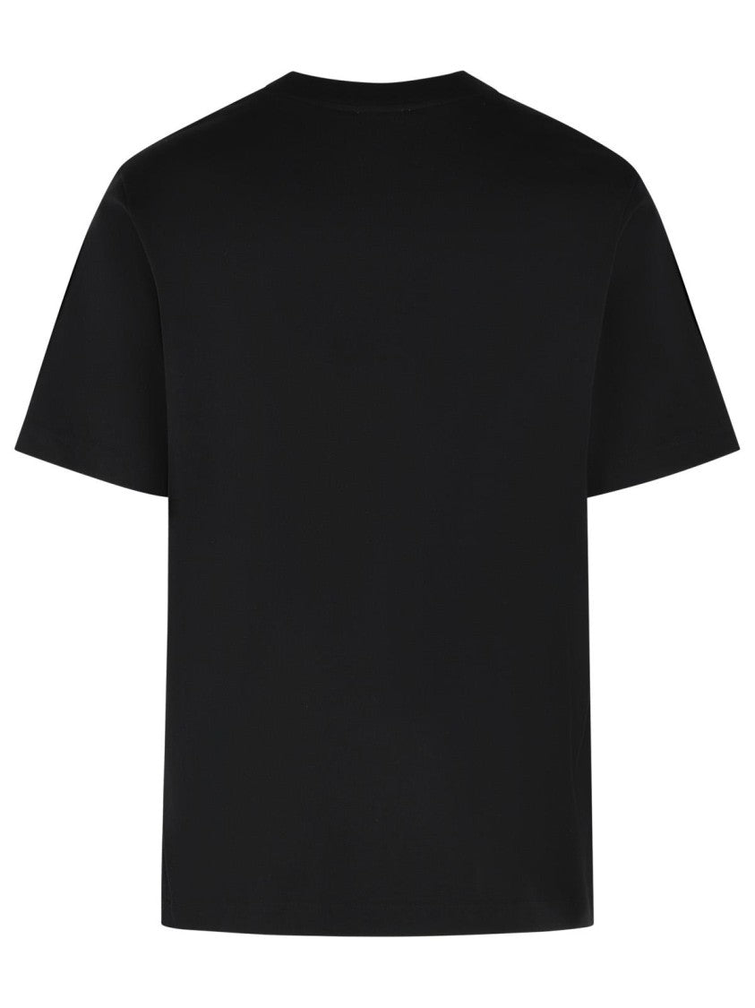 Casablanca 'Tennis Club Triangle' Black Cotton T-Shirt