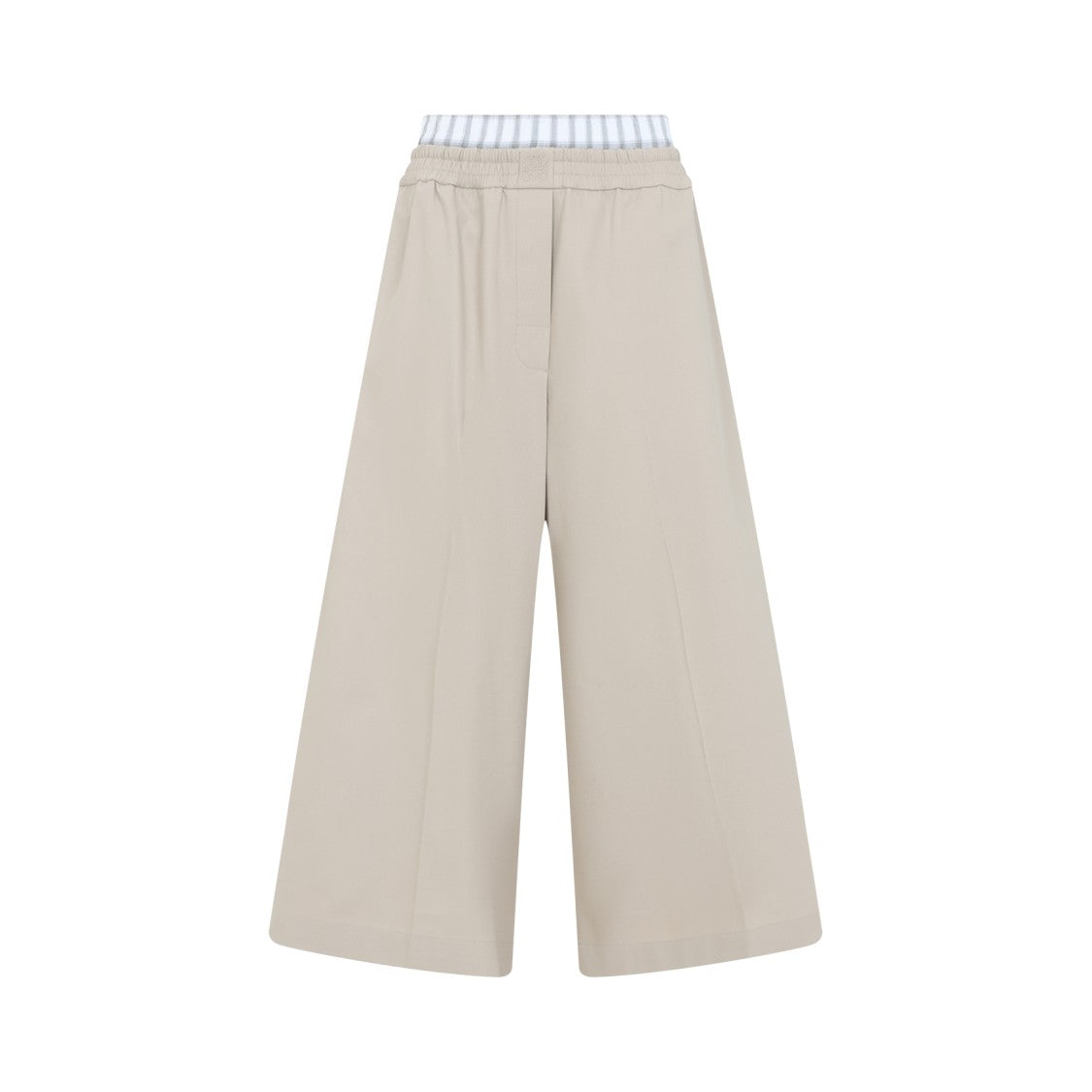 Loewe Wide-Leg Trousers With Elastic Waistband And Subtle Design