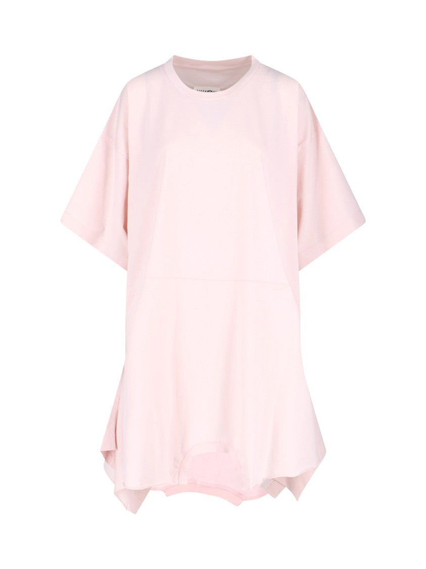 Mm6 By Maison Margiela Dress In Pink Cotton, Light Shade