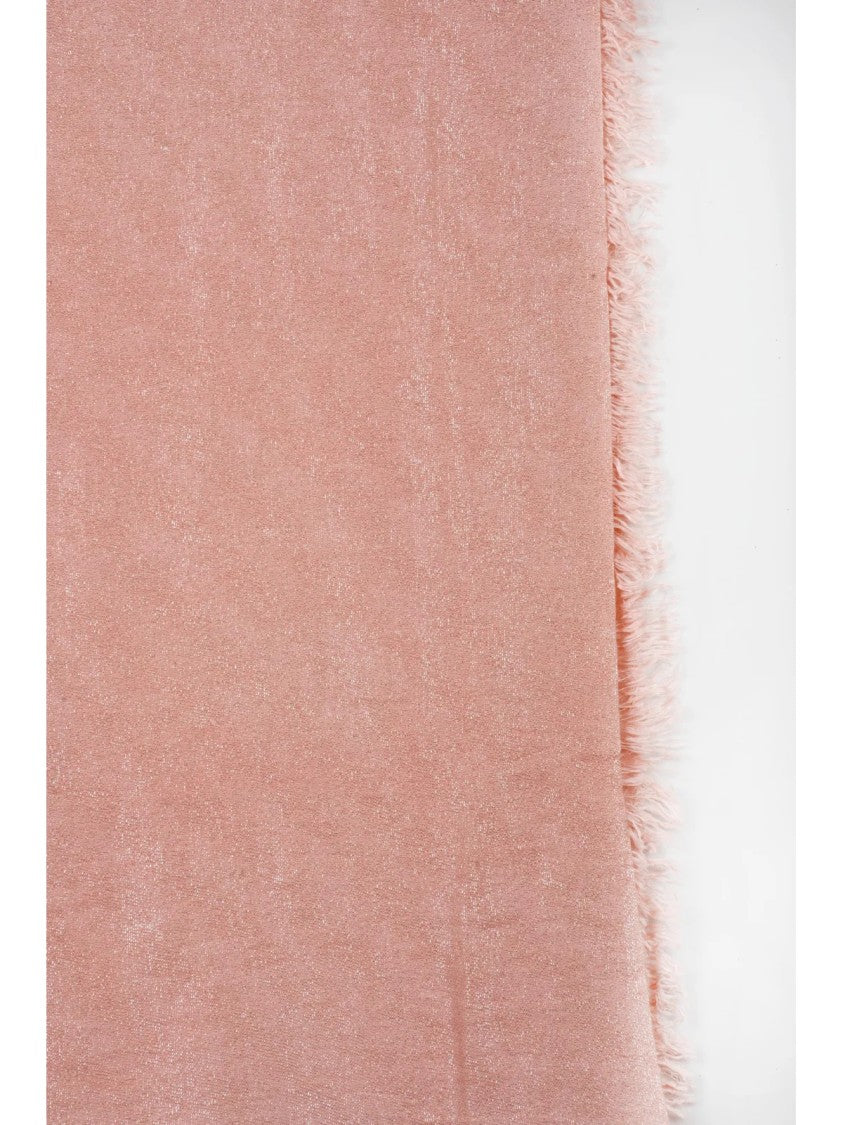 Peserico Pink Modal-Blend Pashmina Scarf