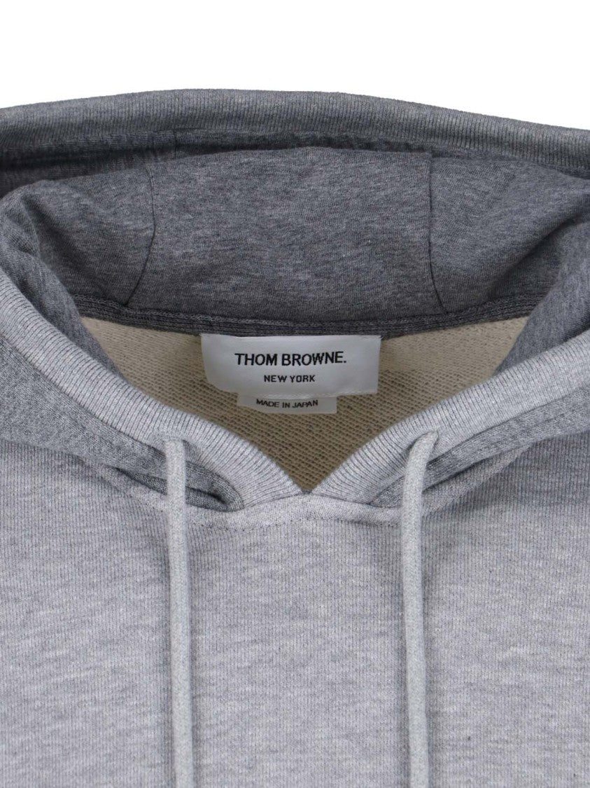 Thom Browne Loopback 4-Bar Hoodie Sweatshirt – Grey