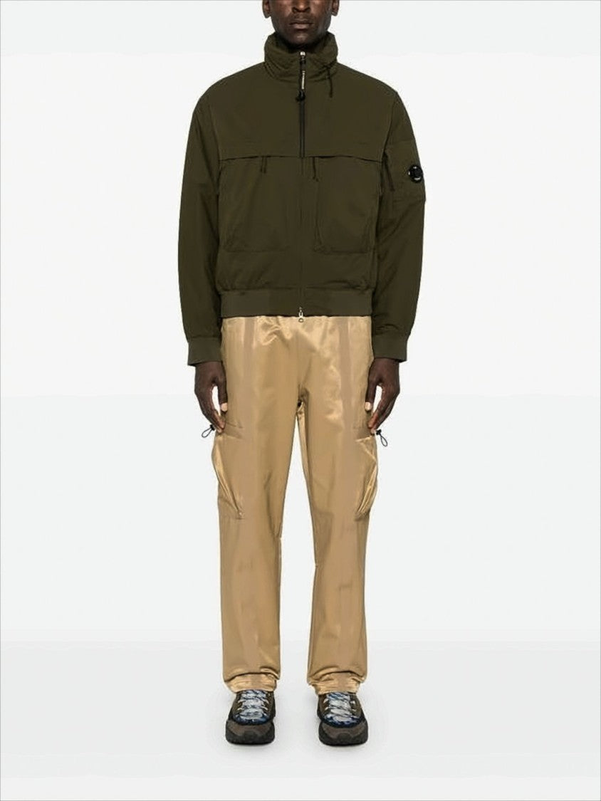 C.P. Company Cropped Padded Jacket With High Collar And Ribbed Cuffs