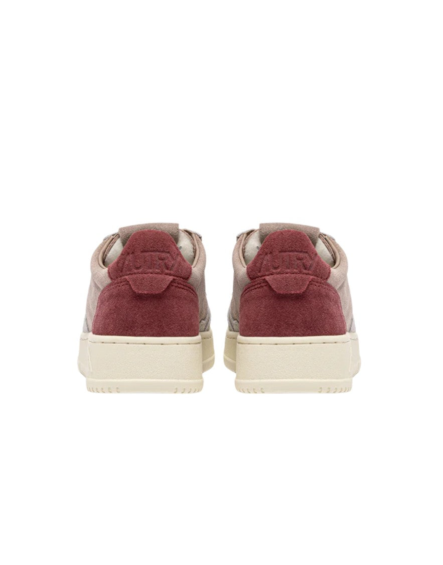 Autry Burgundy Leather Action Sneakers