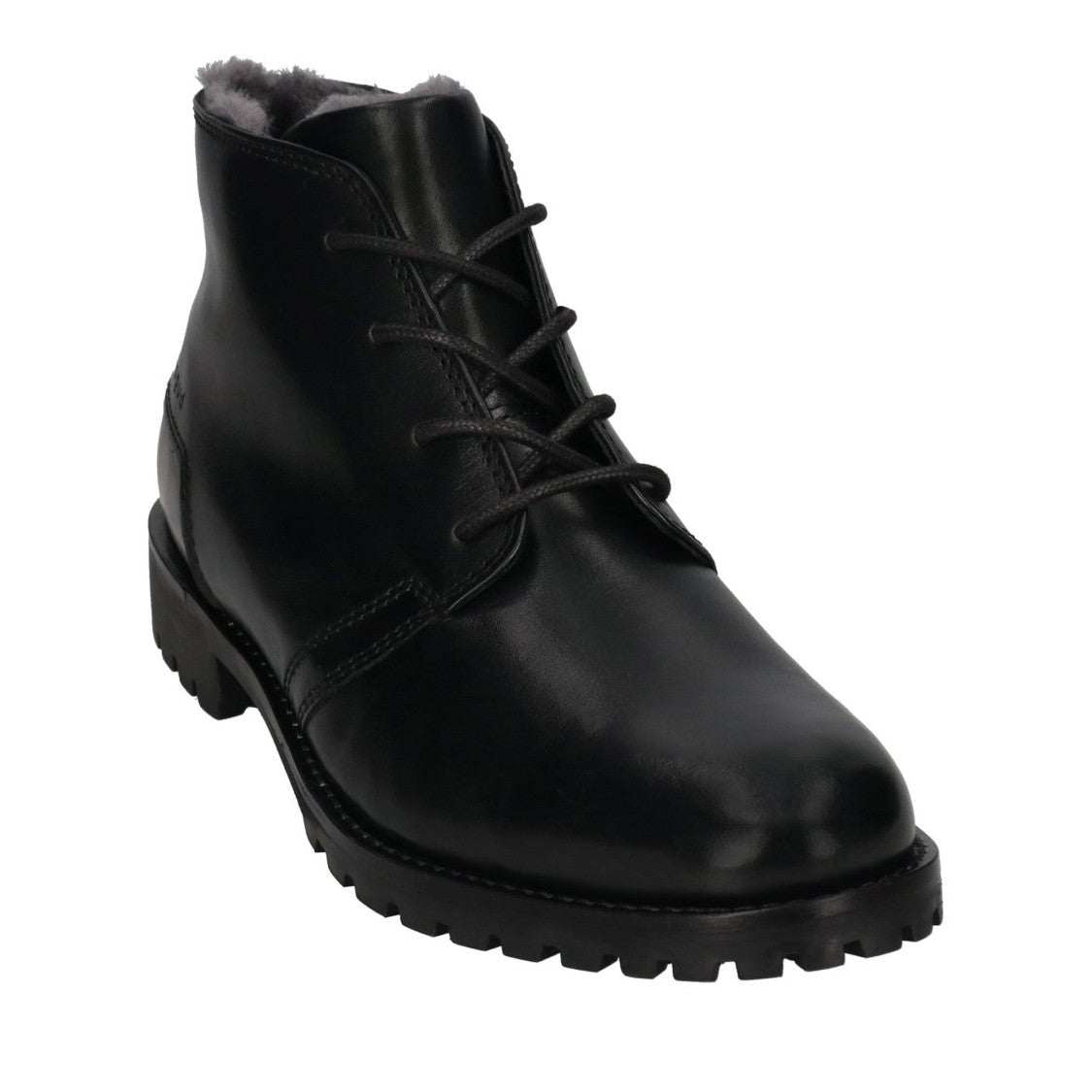 Bugatti Black Paule Rugged Leather Boots