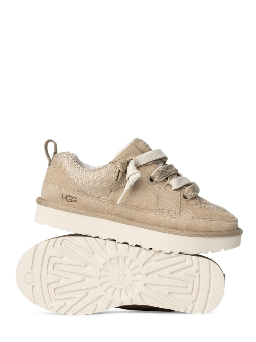 Ugg Low-Top Sneakers With Textured Mesh Collar