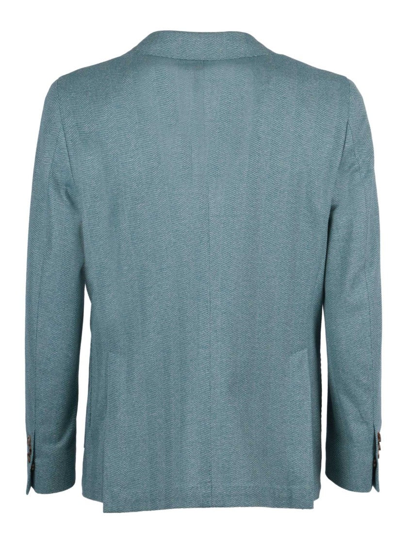 Breras Green Tailored Cotton Blazer