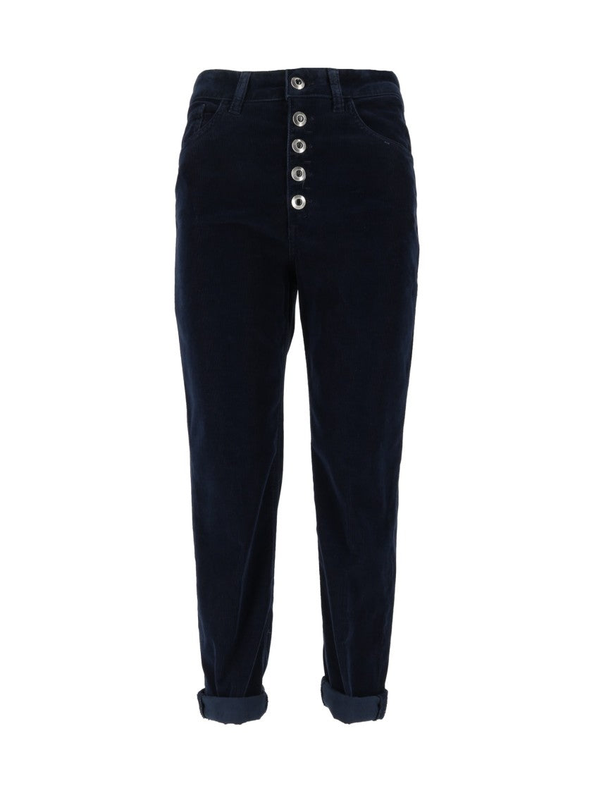 Dondup Koons Cropped High-Waisted Pants