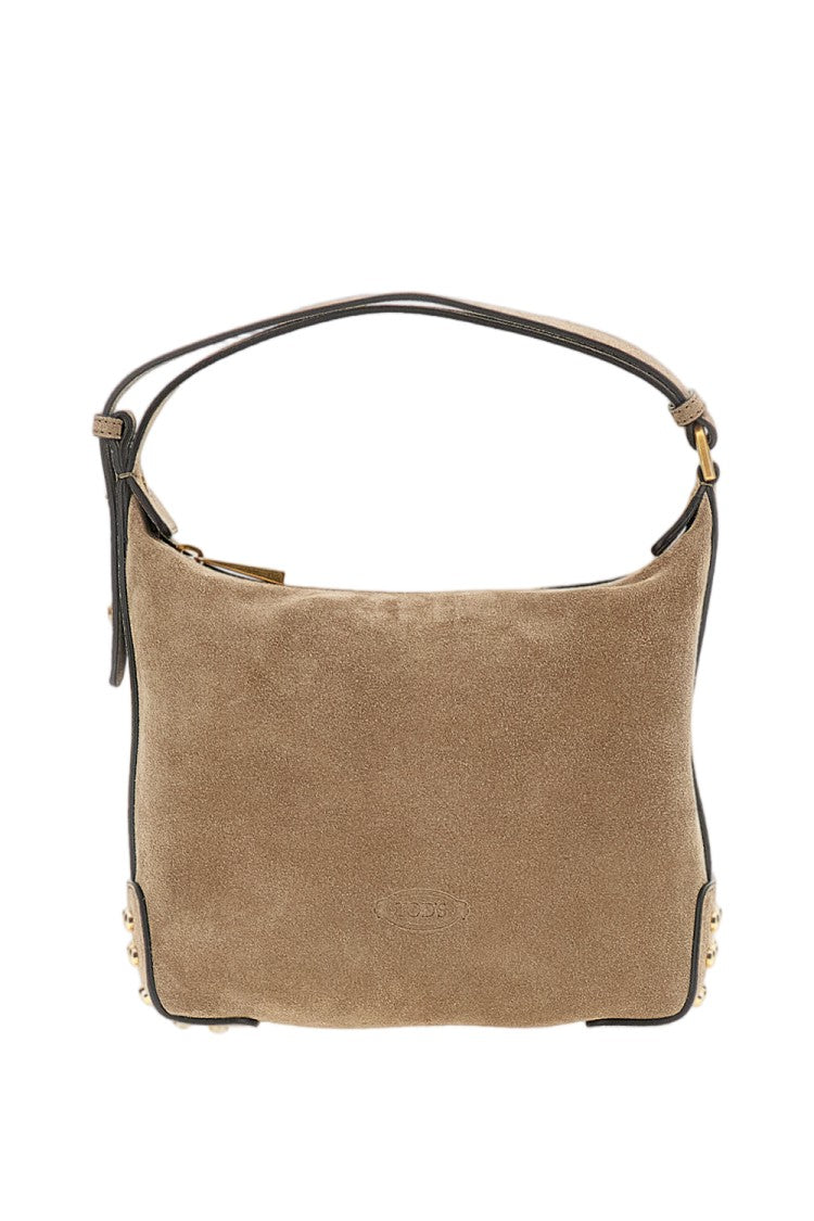 Tod's Beige Suede Mini Handbag