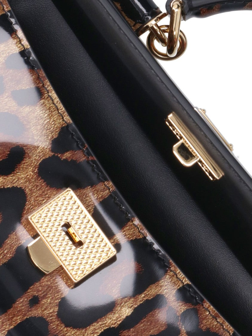 Dolce & Gabbana Sicily Multicolor Animalier Mini Calfskin Shoulder Bag
