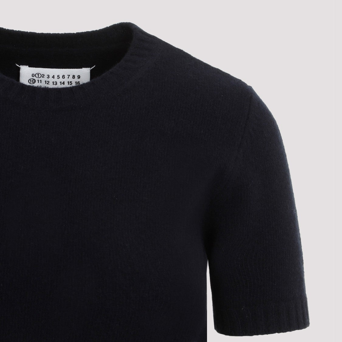 Maison Margiela Navy Blue Wool Crewneck