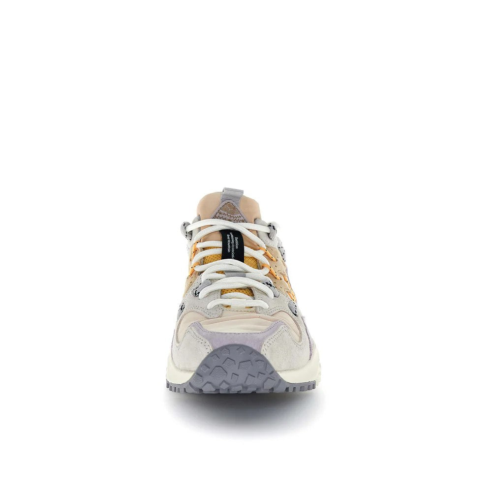 Flower Mountain Fashion-Forward Chunky Sneakers With Suede And Mesh Panels