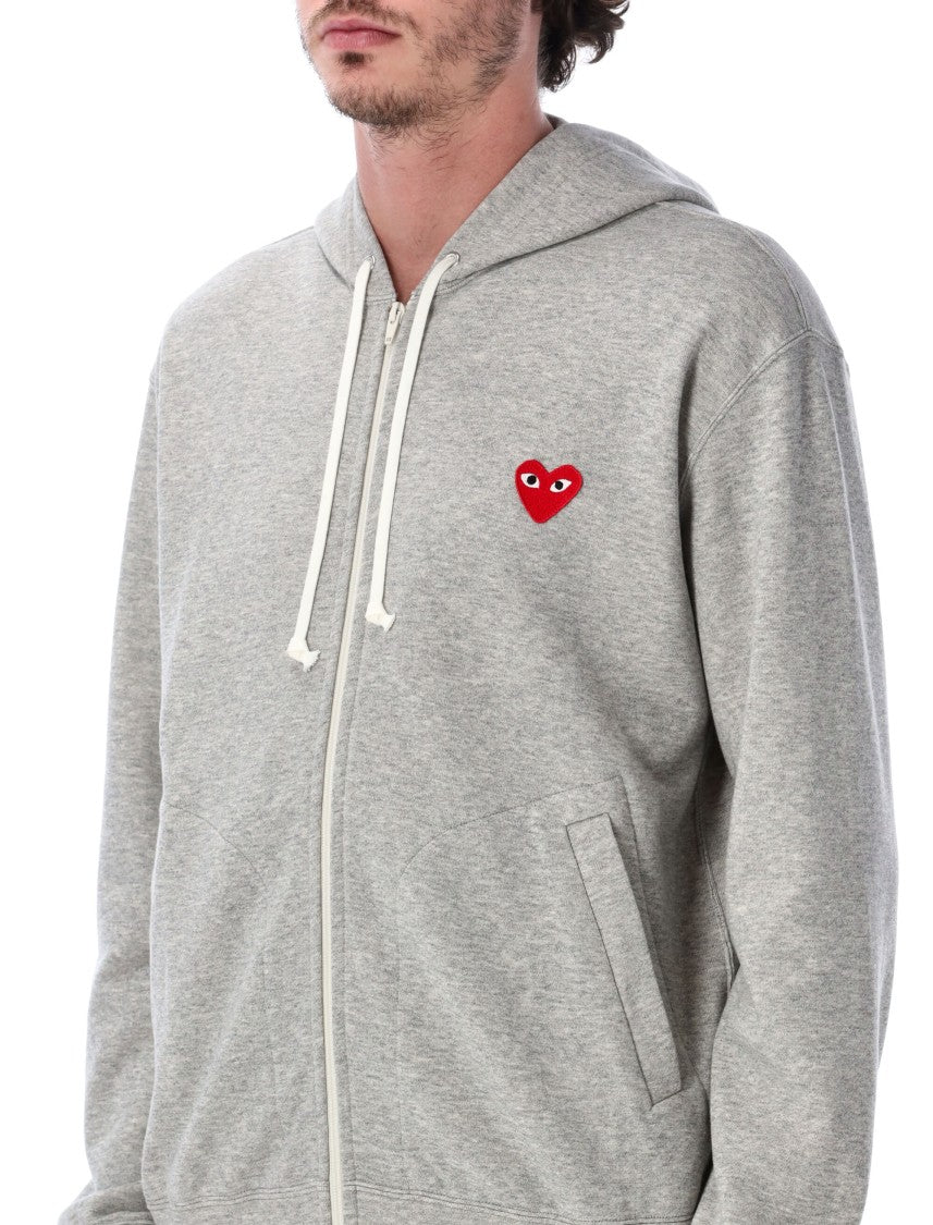 Comme Des Garçons Icon Heart Full Zip Hoodie