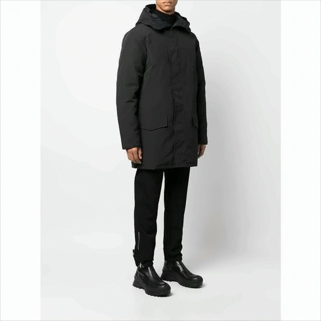 Canada Goose Long Padded Coat With Concealed Zipper