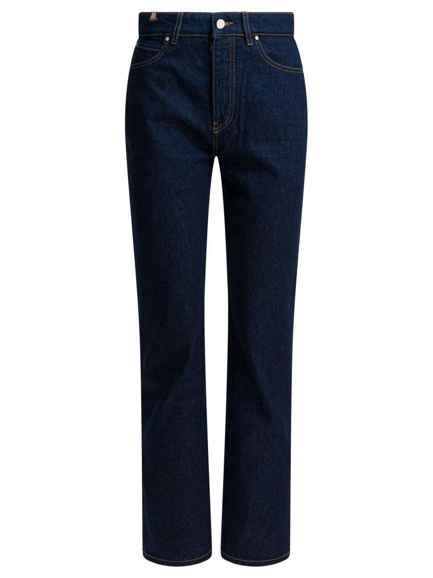 Ines De La Fressange High-Waisted Straight-Cut Jeans With Italian Pockets