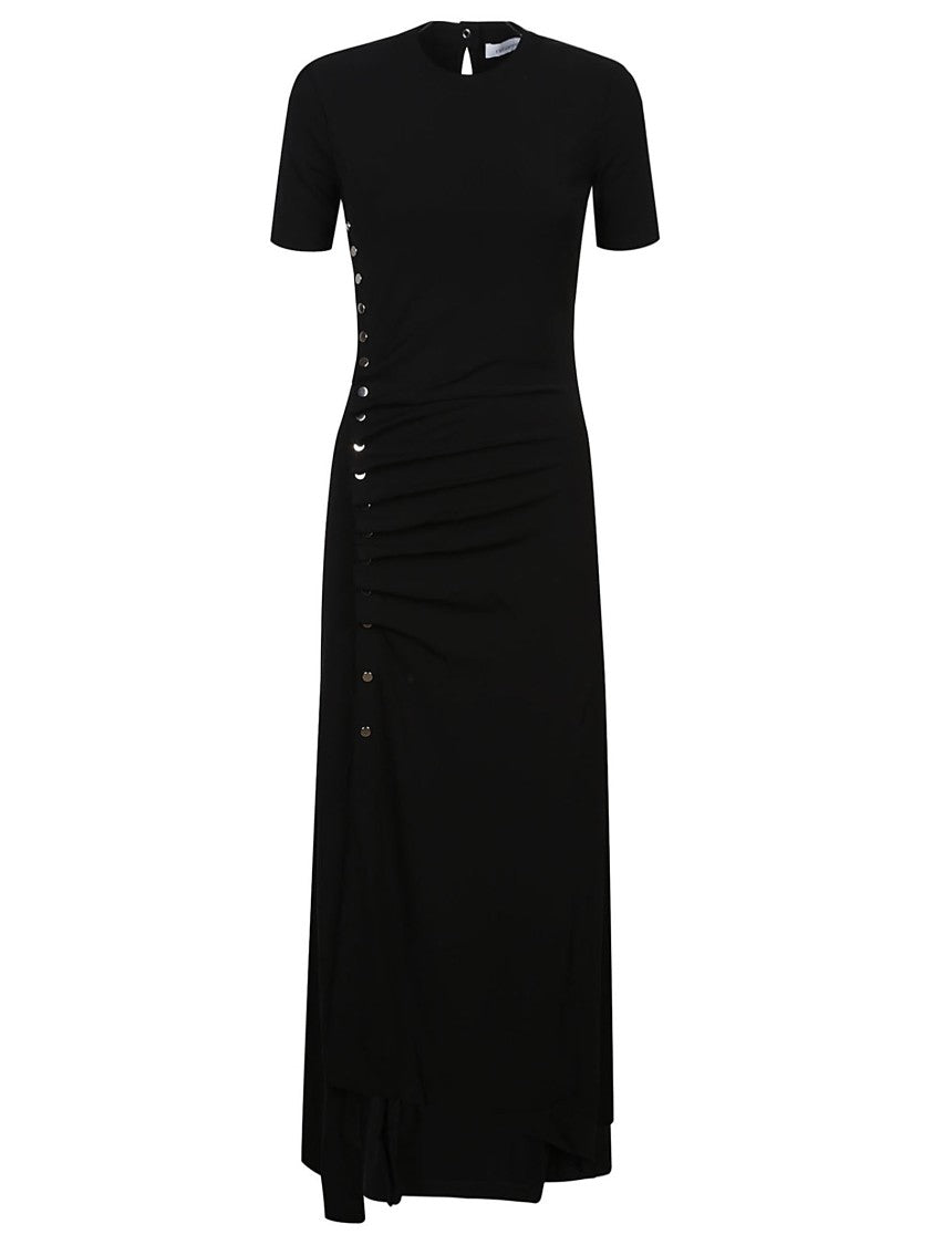Rabanne Long Dress Black Viscose Maxi Dress