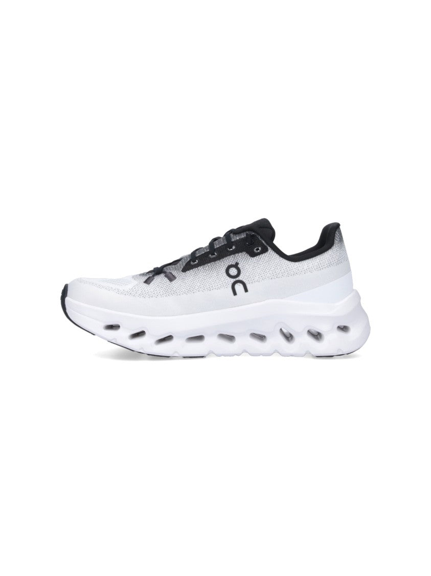 On White Cloudtilt Breathable Mesh Sneakers