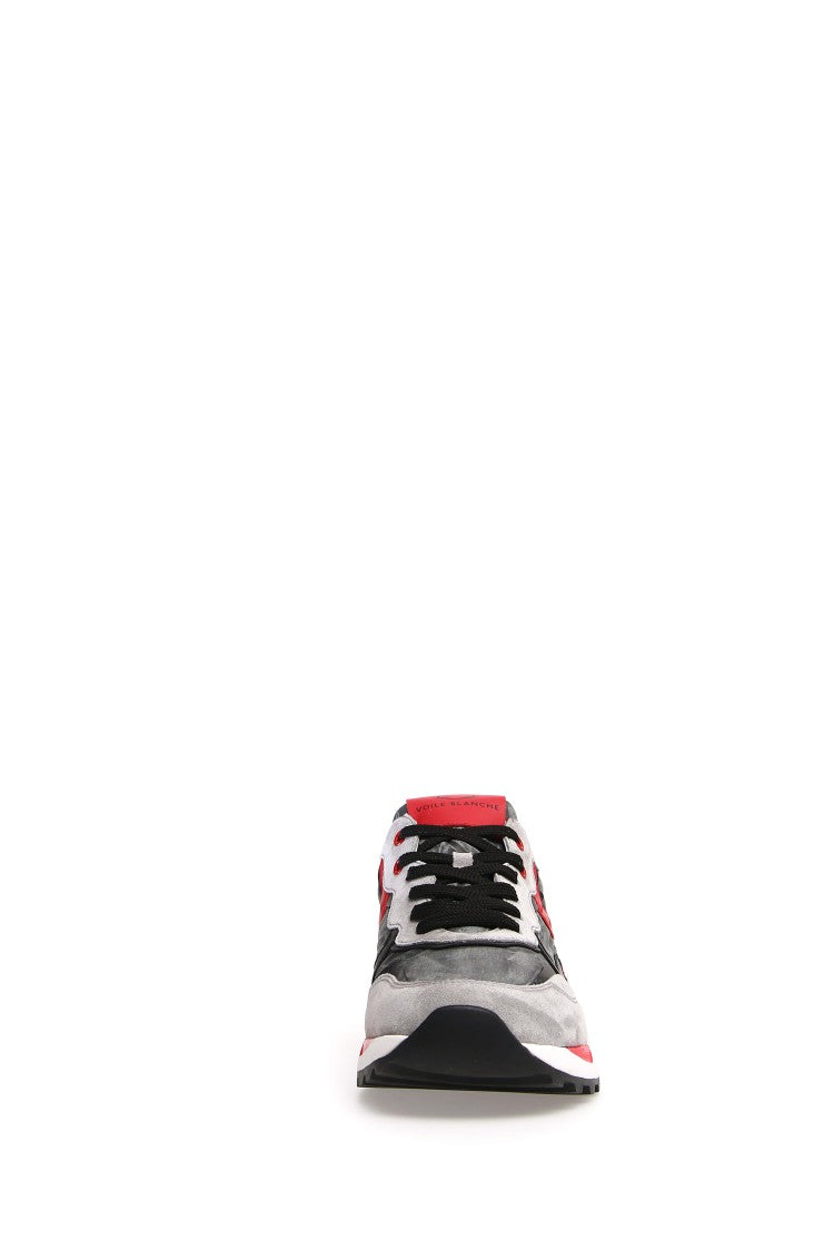 Voile Blanche Grey And Red Voile Blanche Sneakers
