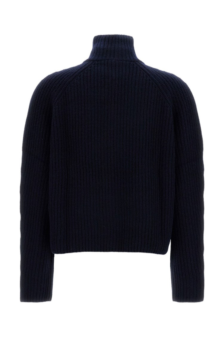 Lisa Yang Heavy-Knit Cashmere Cardigan With Cropped Cut And Zip Closure