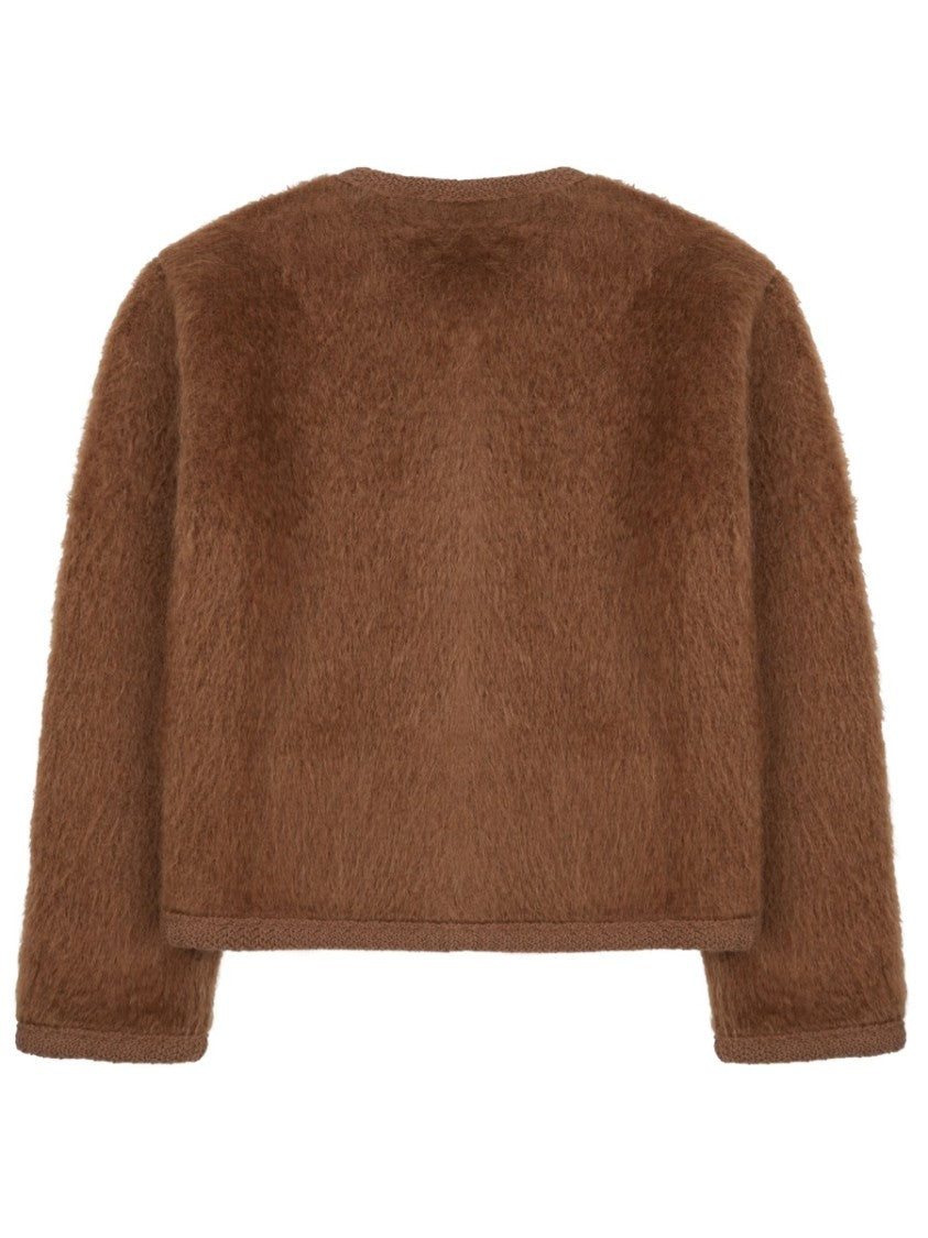 Celine Grey Chasseur Mohair-Blend Bomber Jacket