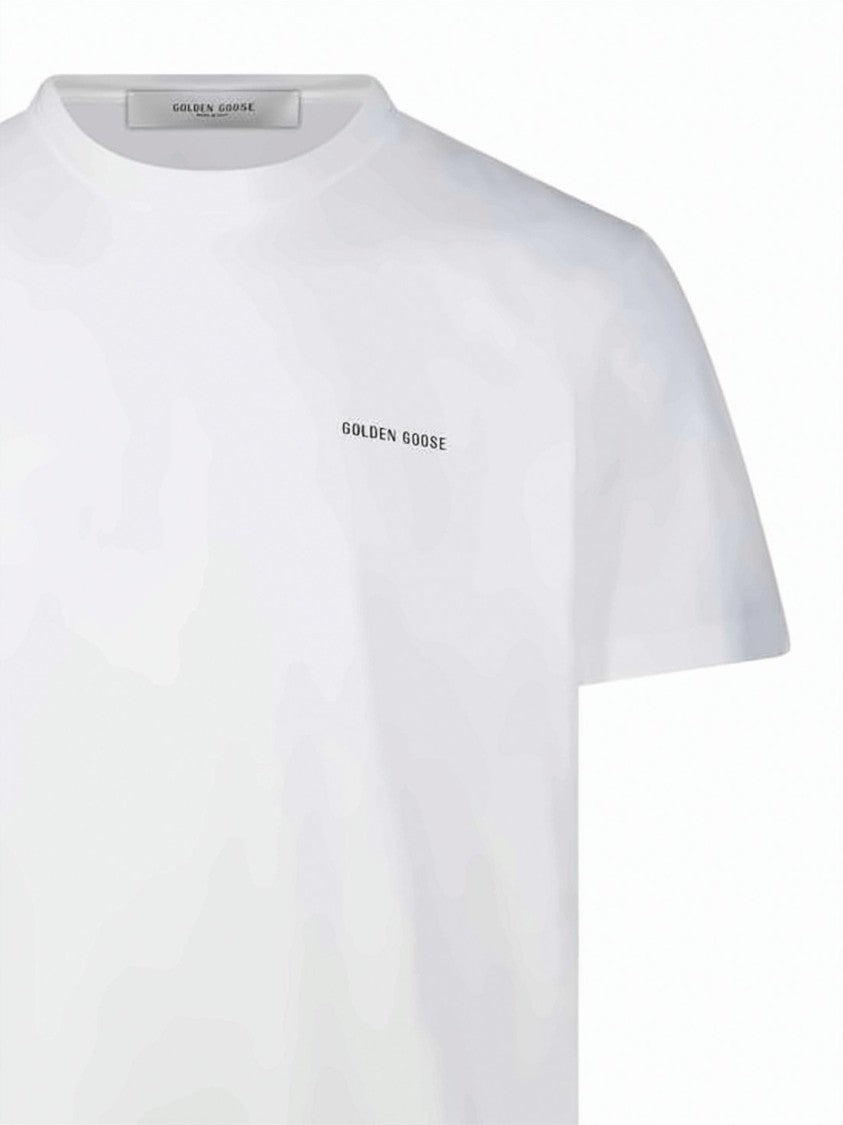 Golden Goose Classic Short-Sleeve White T-Shirt With Subtle Logo