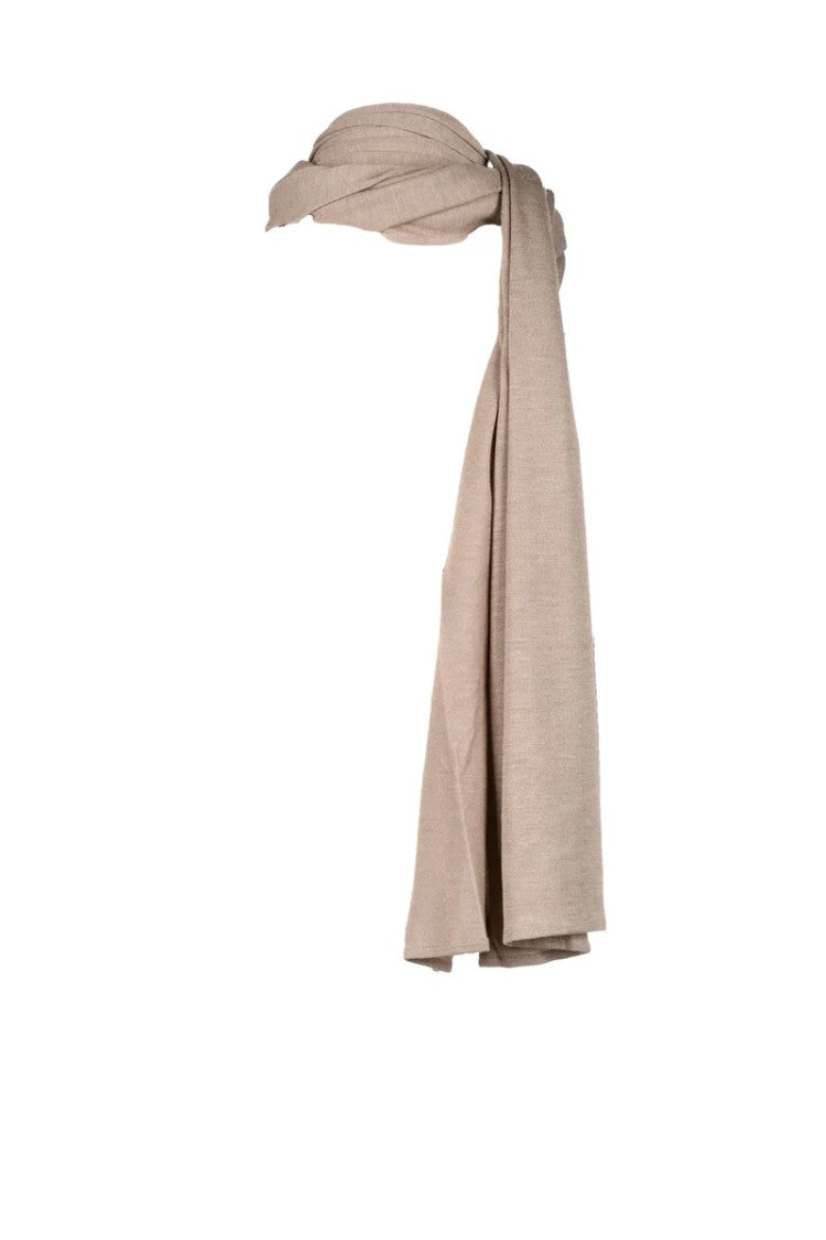 Magda Butrym Long Grey Viscose-Wool Blend Scarf
