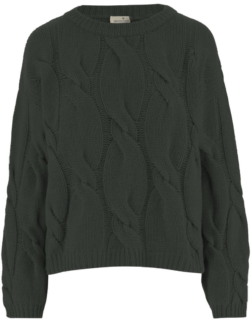 Bruno Manetti Cable Knit Cashmere Sweater