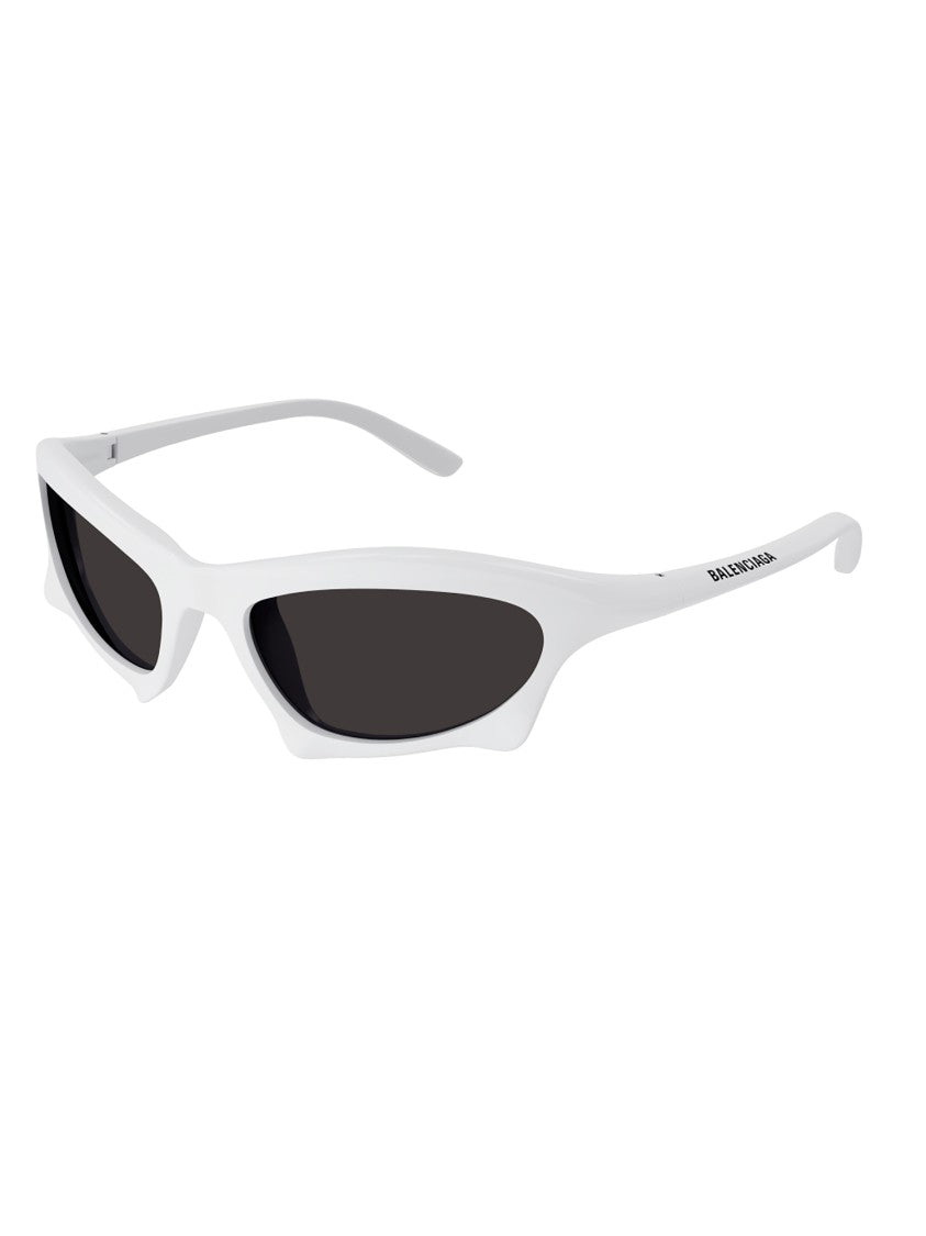 Balenciaga White Bb0229s Angular Acetate Sunglasses