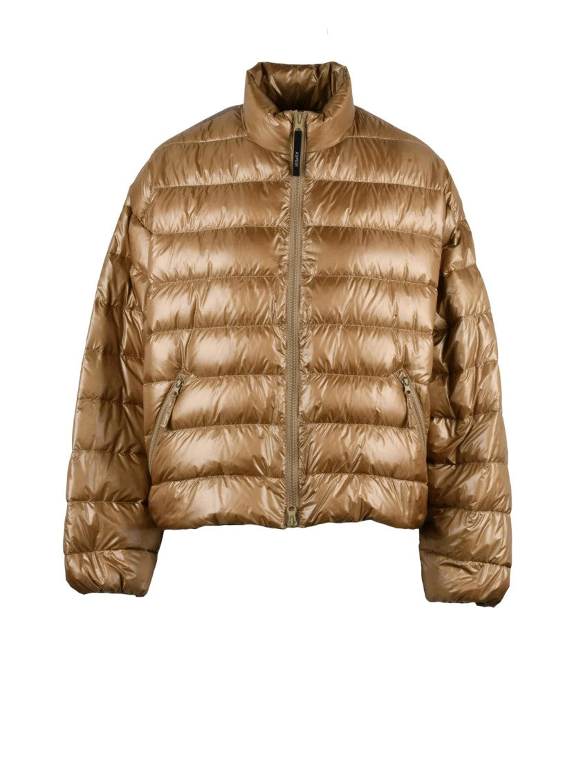 Aspesi Beige Quilted Polyamide Down Jacket