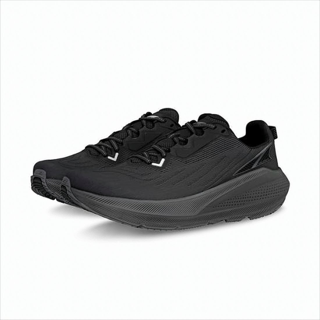 Altra Streamlined Black Mesh Sneakers With Cushioned Rubber Sole