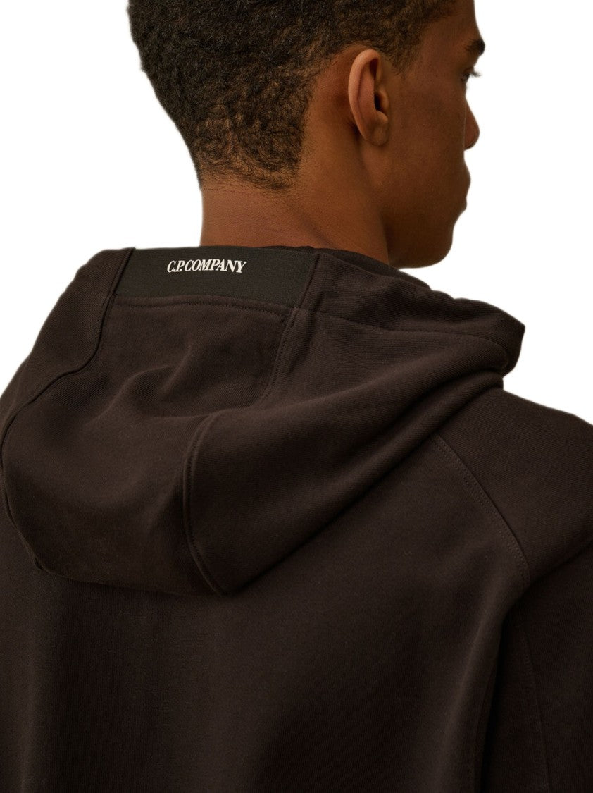 C.P. Company Diagonal Raised Fleece Hooded Sweatshirt