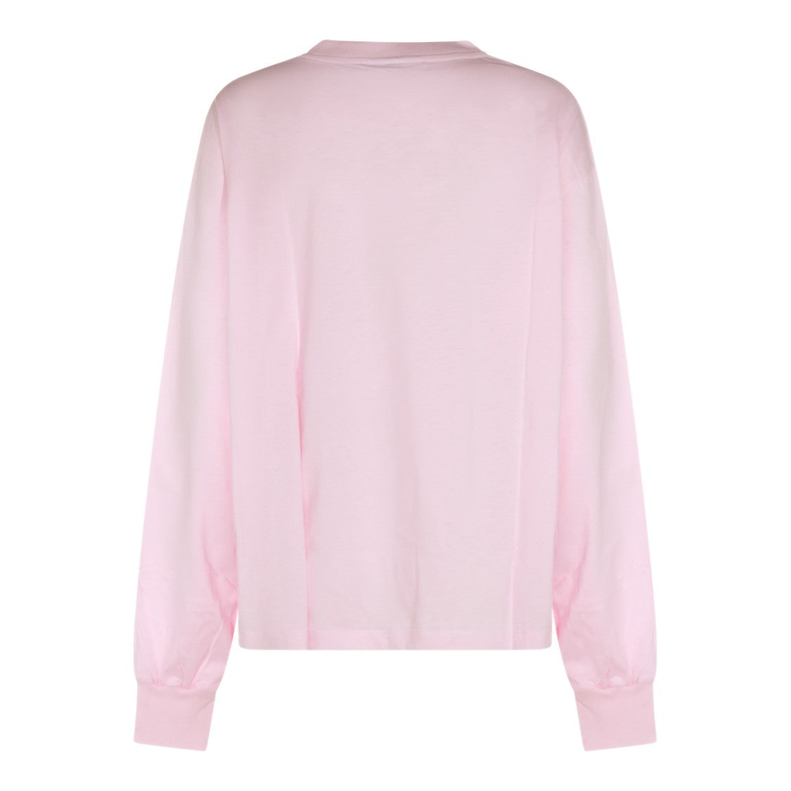 Ganni Graphic Print Cotton Sweatshirt With Crew Neckline