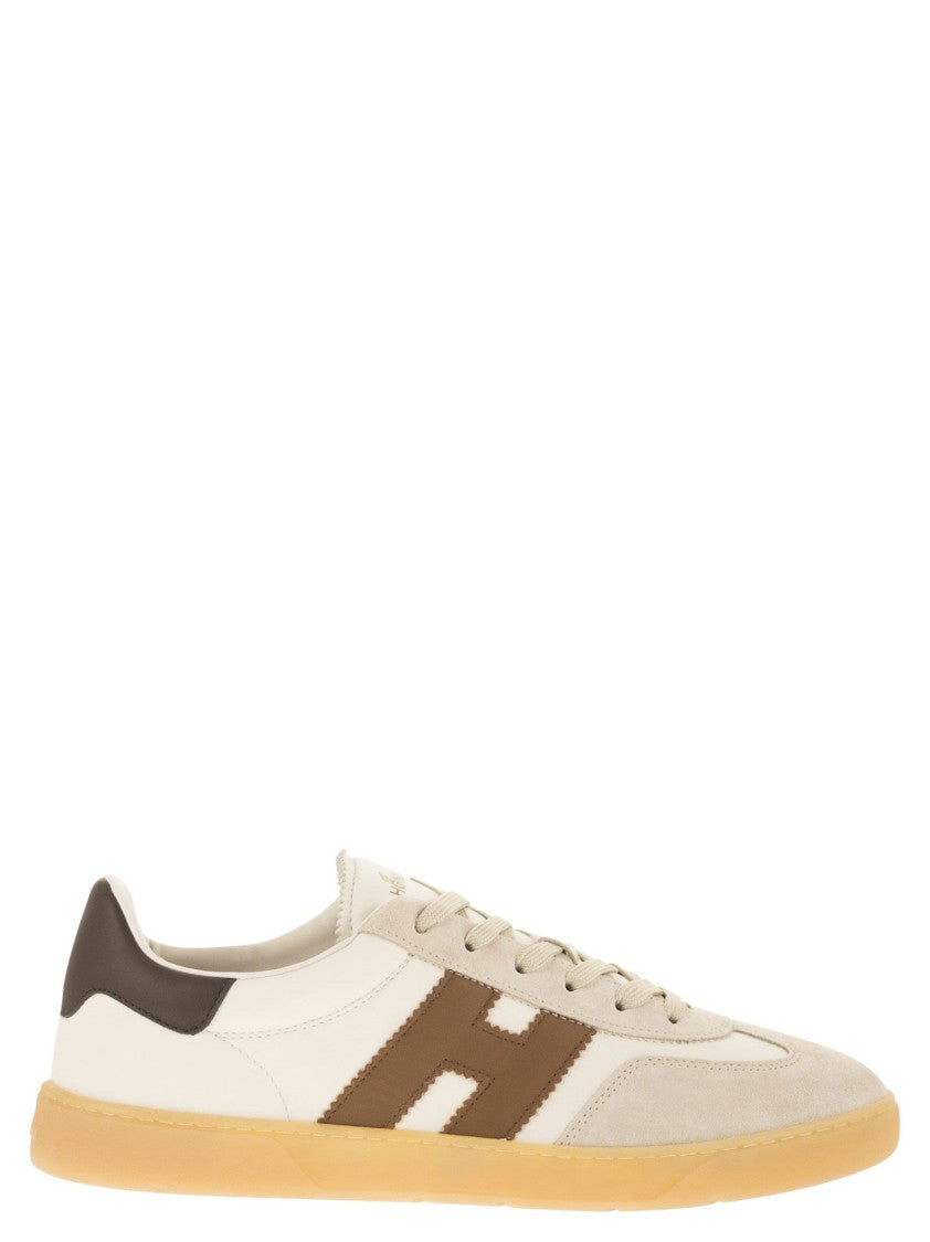 Hogan Retro-Inspired Leather And Suede Trainers