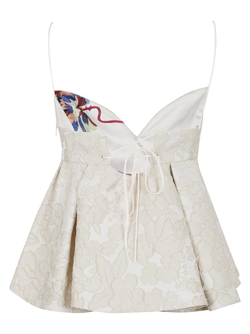 La Double J Nude Polyester Blend Top