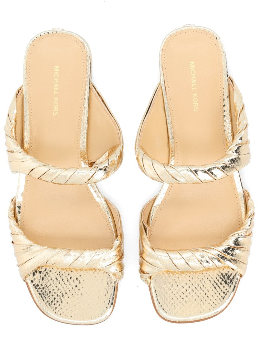 Michael Michael Kors Kiana Metallic Goat Leather Sandals