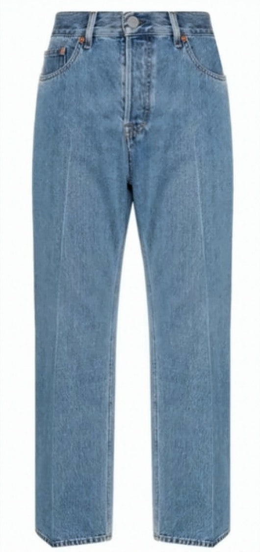 Gucci Cropped Straight-Leg Denim Pants