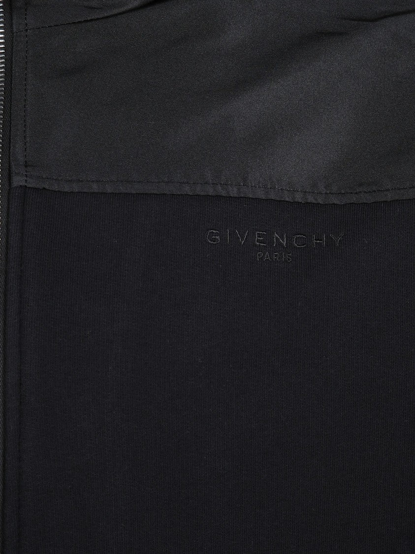 Givenchy Black Full Zip Matte Shiny Windbreaker