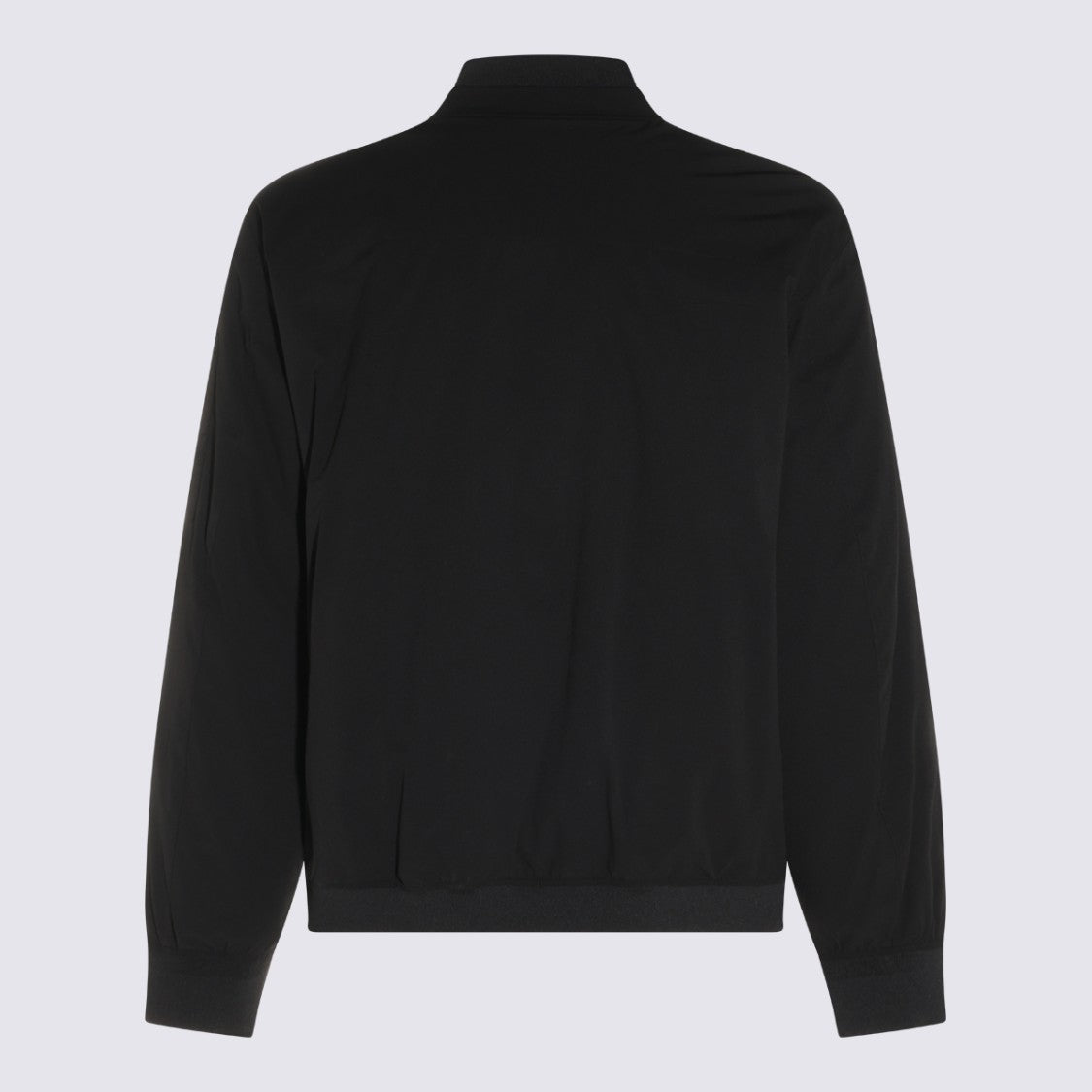 C.P. Company Black Jacket With Stand Collar And Zippered Details
