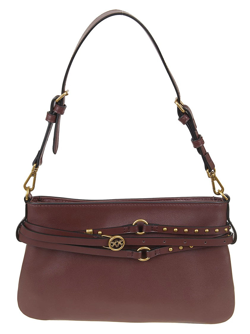 Pinko Smooth Leather Shoulder Bag