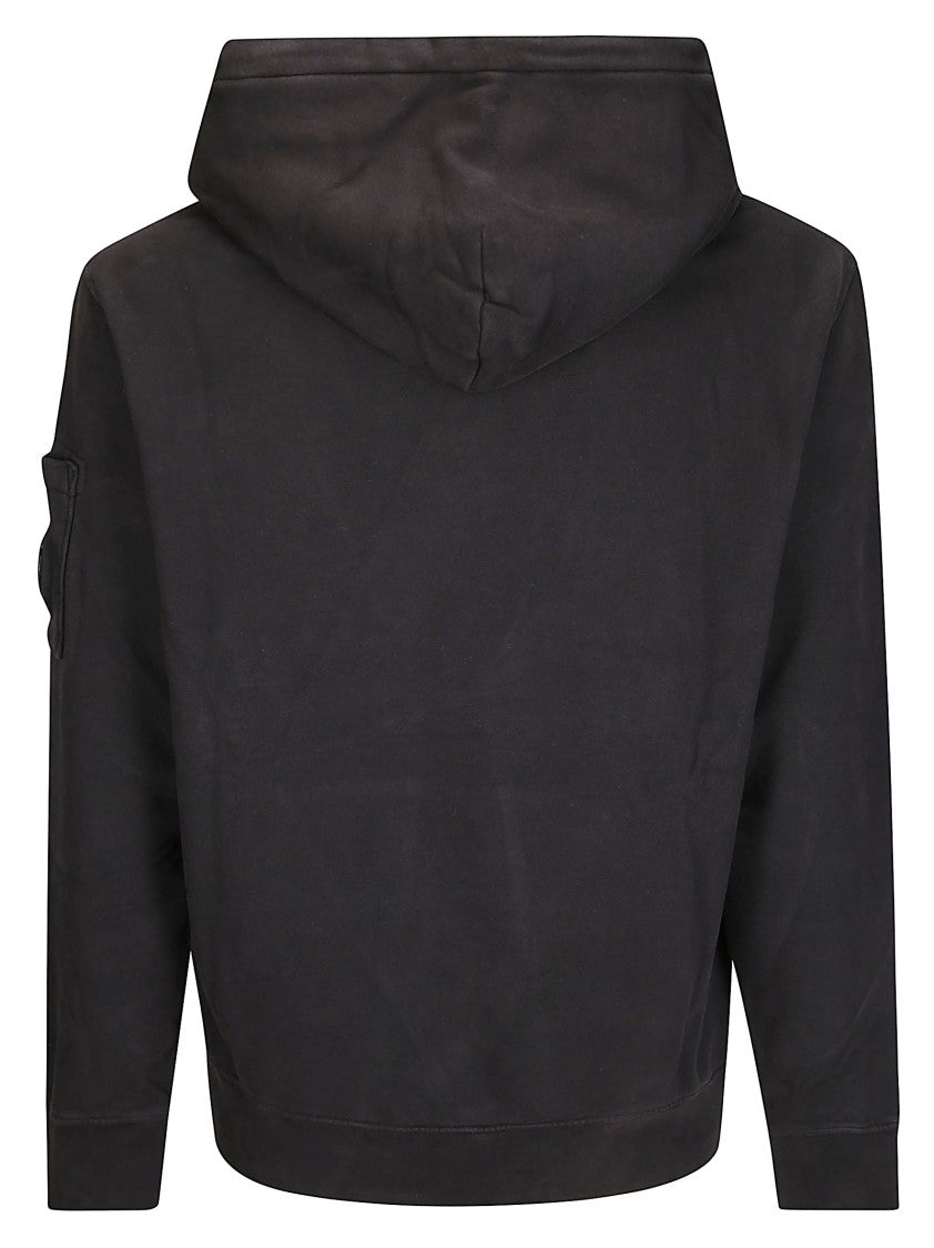 C.P. Company Sweatshirt Hooded In Brushed Emerized Diago