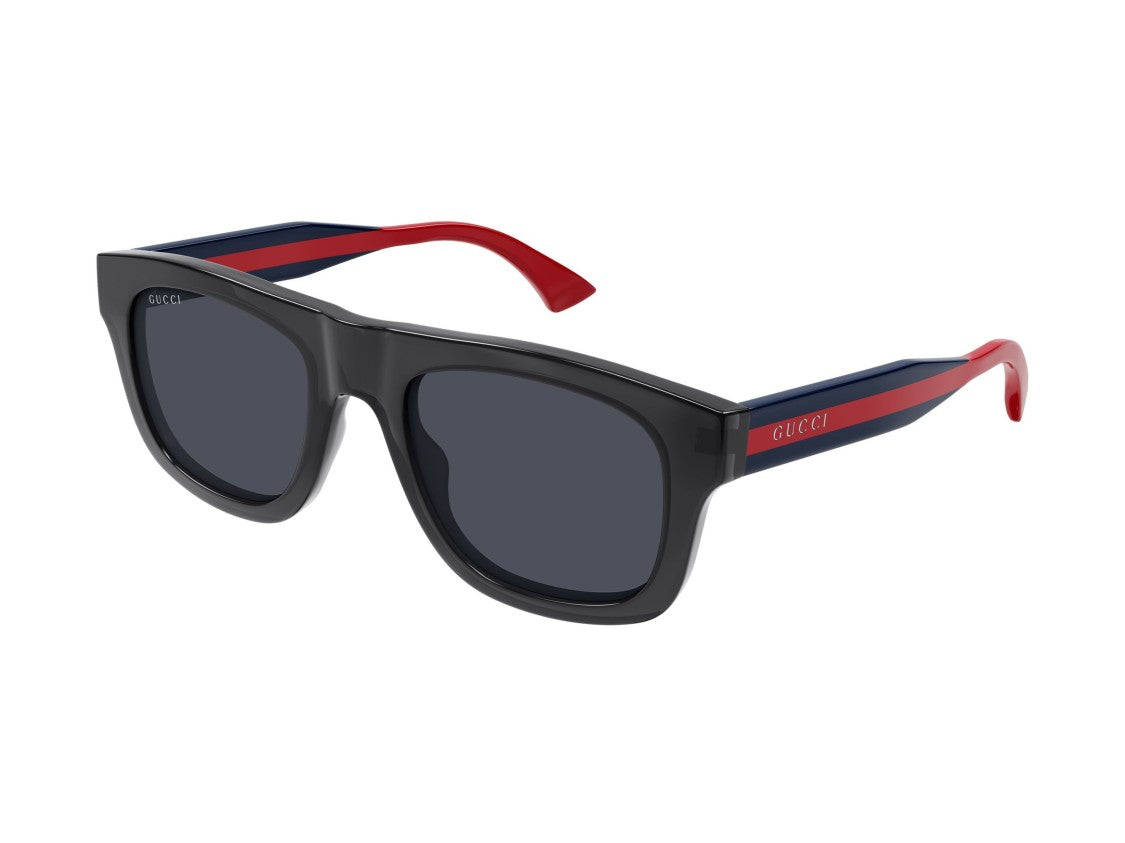 Gucci Gg1991s Striped Acetate Square Sunglasses